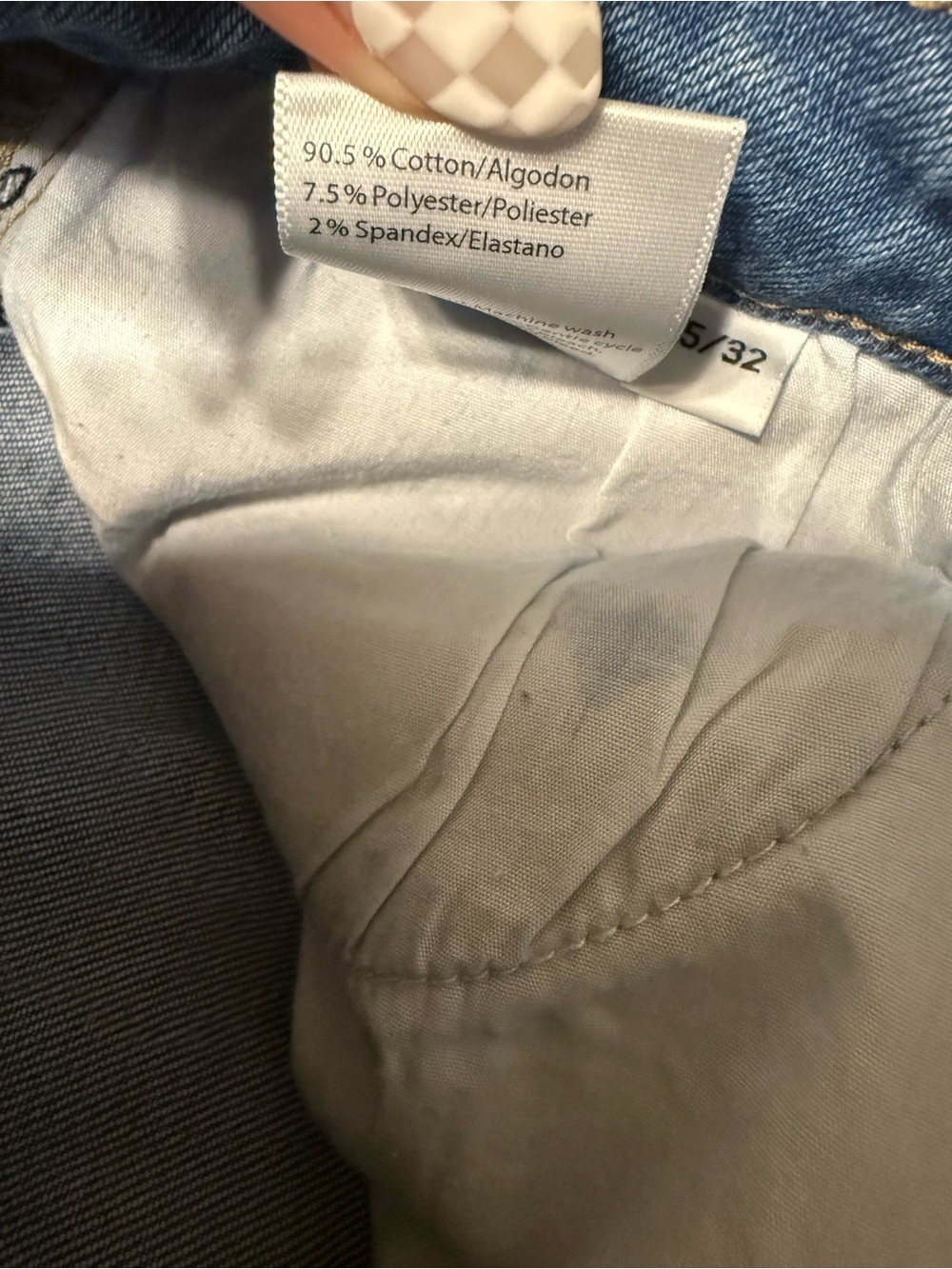 Risen Jeans- Light Blue High-Rise Flare Jeans with Raw Hem - Picture 7 of 7